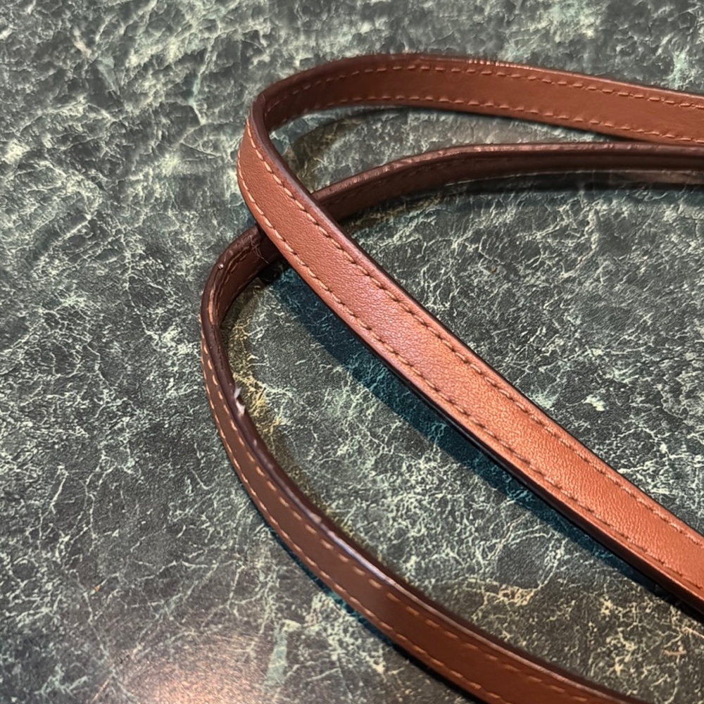 Coach Brown and Red Signature Tote with Leather Handles - Picture 3 of 8